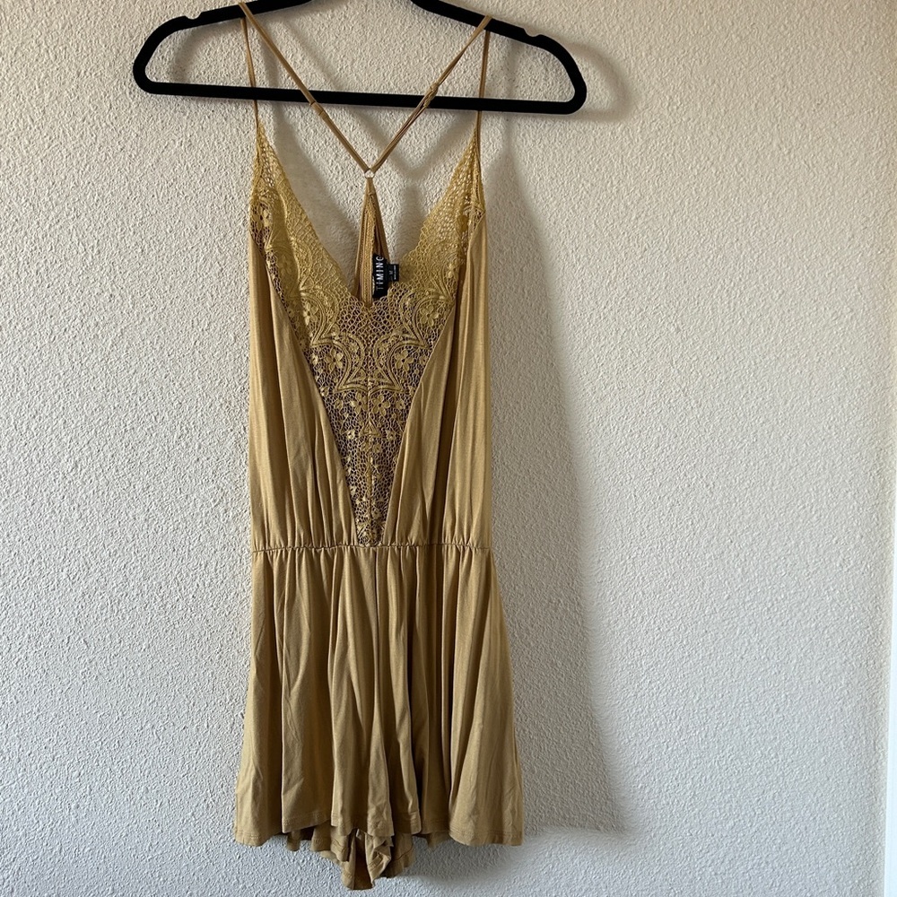 TIMING Western Summer Spring Party Boho Cottagecore Romper Women’s Medium NWT